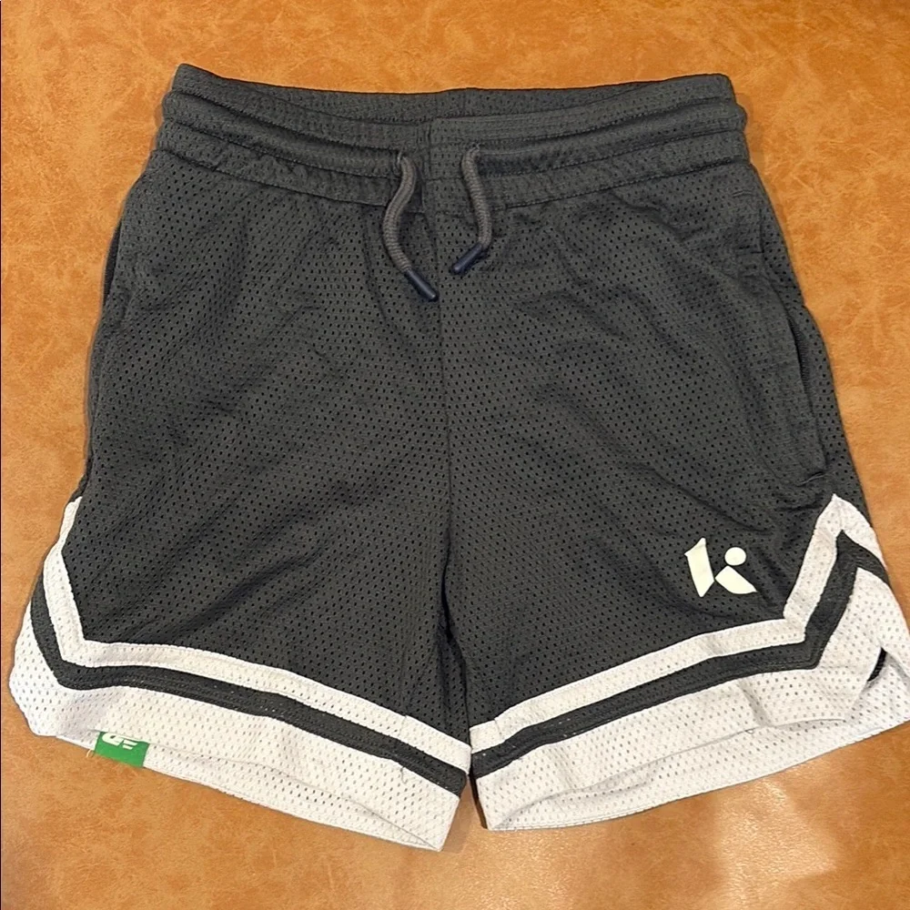 Boy’s New Balance Gray and White Athletic Shorts - Size Medium